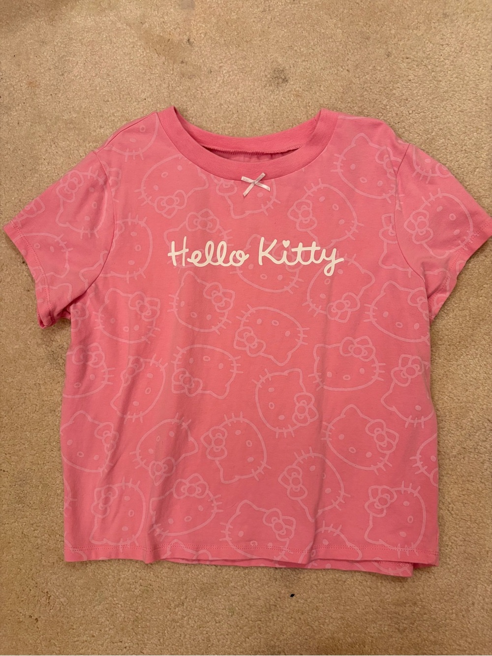 Hello Kitty Pink Graphic Short Sleeve Tee